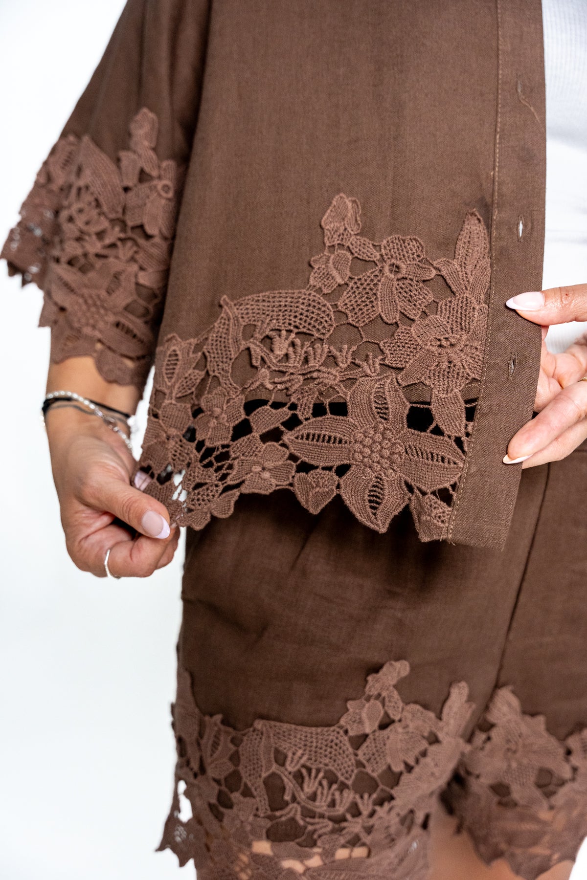 Lanena srajca MOCHA